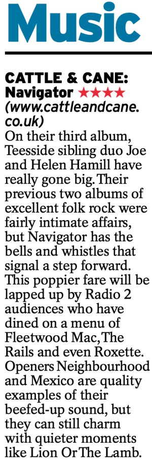 Four star review in the Daily Express 6/12/2019